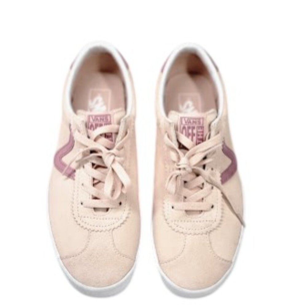 VANS UNISEX Sport Low Suede Pink Sneakers Women’s Sz 9.5 Blush Casual Skate NEW - Picture 2 of 8